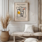 Abstract Colourful Line Face Les Dejeuners Dessins - Pablo Picasso - Rolled Poster Wall Art Print | House Prints