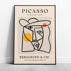 Abstract Colourful Line Face Les Dejeuners Dessins - Pablo Picasso - Rolled Poster Wall Art Print | House Prints