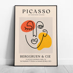 Abstract Colourful Face Les Dejeuners Dessins - Pablo Picasso - Rolled Poster Wall Art Print | House Prints