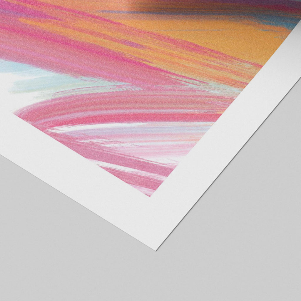Abstract Do More of What You Love Pink Hues - Rolled Poster Wall Art Print