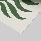 Abstract Green Minimalist Botanical Leaves - Rolled Poster Wall Art Print | House Prints