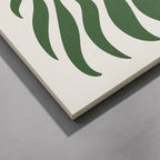 Abstract Green Minimalist Botanical Leaves - Framed Canvas Wall Art Print | House Prints