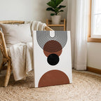 Abstract Terracotta Boho Circles & Arches - Framed Canvas Wall Art Print | House Prints