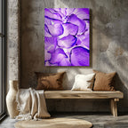 Abstract Bright Purple Flower Petals - Framed Canvas Wall Art Print | House Prints