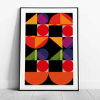 Abstract Colourful Geometric Shapes - Rolled Poster Wall Art Print | House Prints