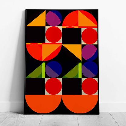 Abstract Colourful Geometric Shapes - Rolled Poster Wall Art Print - House Prints