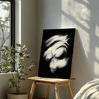 Abstract Modern Black & White Swirl - Framed Canvas Wall Art Print | House Prints