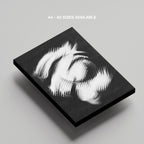 Abstract Modern Black & White Swirl - Framed Canvas Wall Art Print | House Prints