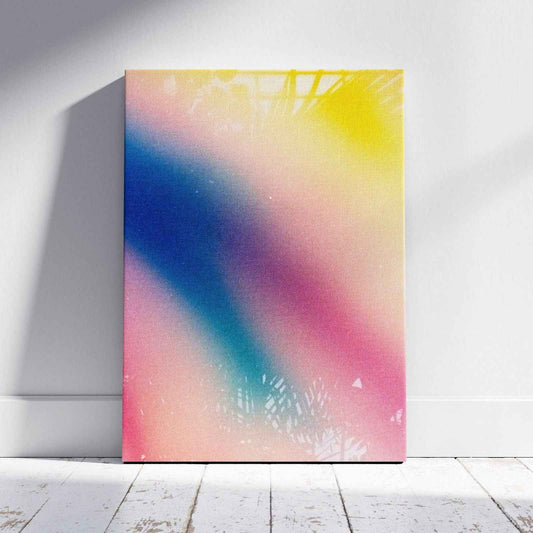 Abstract Tropical Colourful Gradient - Framed Canvas Wall Art Print - House Prints