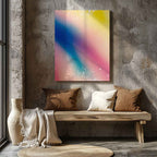 Abstract Tropical Colourful Gradient - Framed Canvas Wall Art Print | House Prints