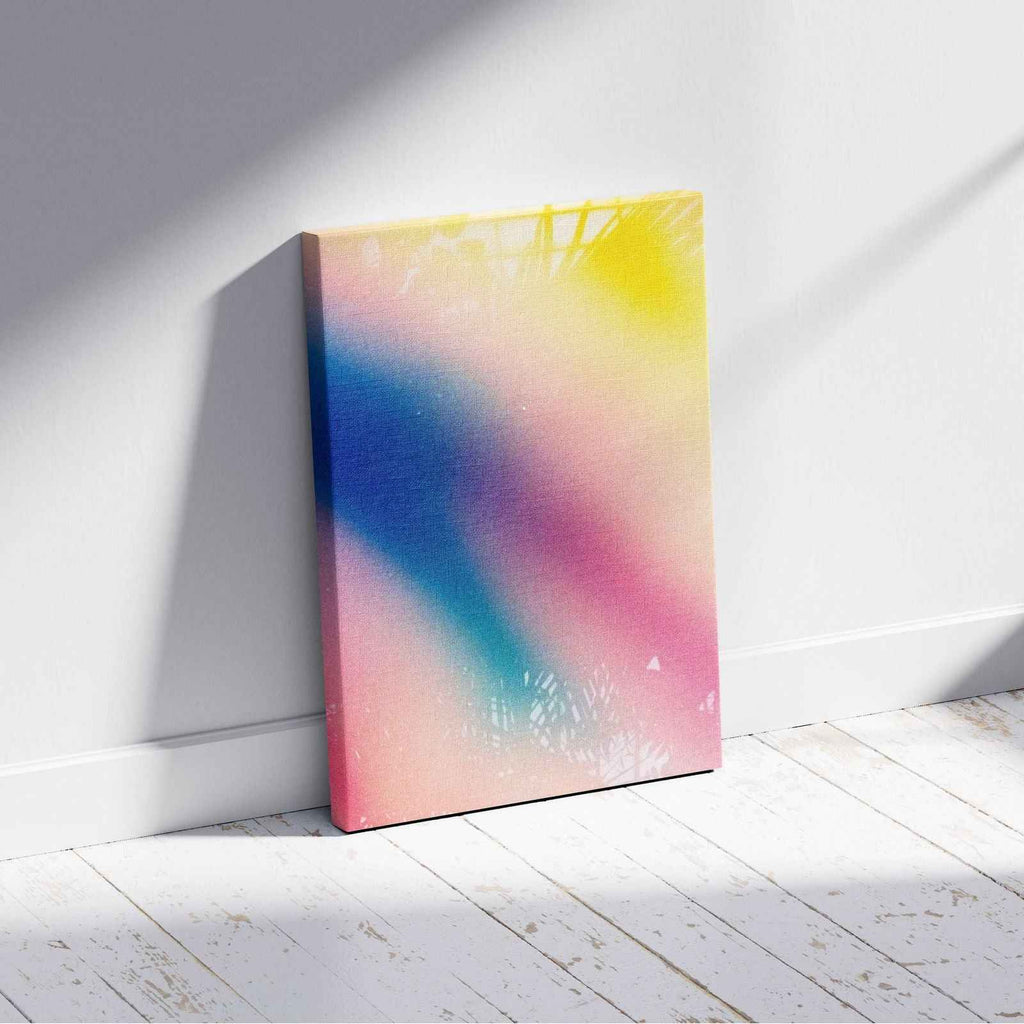 Abstract Tropical Colourful Gradient - Framed Canvas Wall Art Print | House Prints