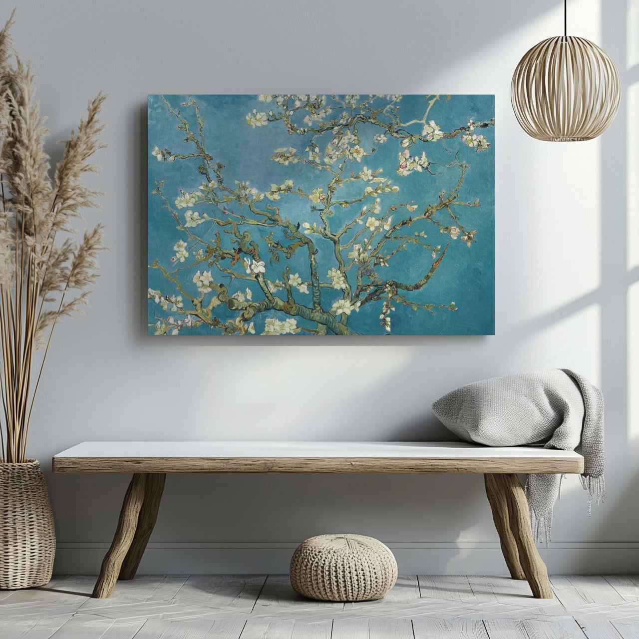 Almond Blossom - Vincent van Gogh - Framed Canvas Wall Art Print - House Prints