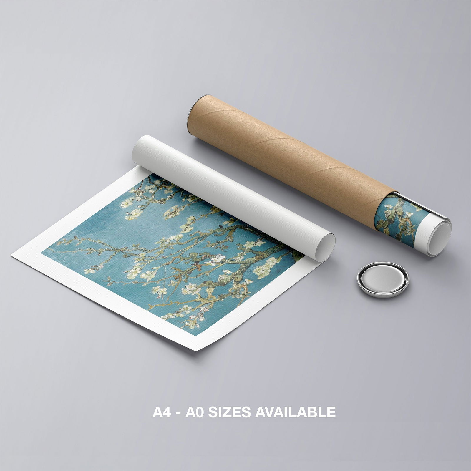 Almond Blossom - Vincent van Gogh - Rolled Poster Wall Art Print - House Prints