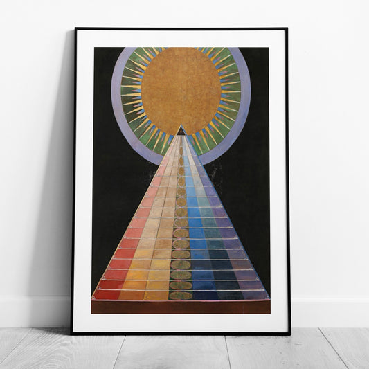Cosmic Spectrum Triangle Ascension Path - Rolled Poster Wall Art Print - House Prints