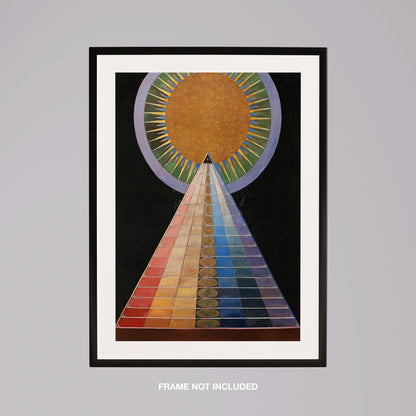 Cosmic Spectrum Triangle Ascension Path - Rolled Poster Wall Art Print - House Prints