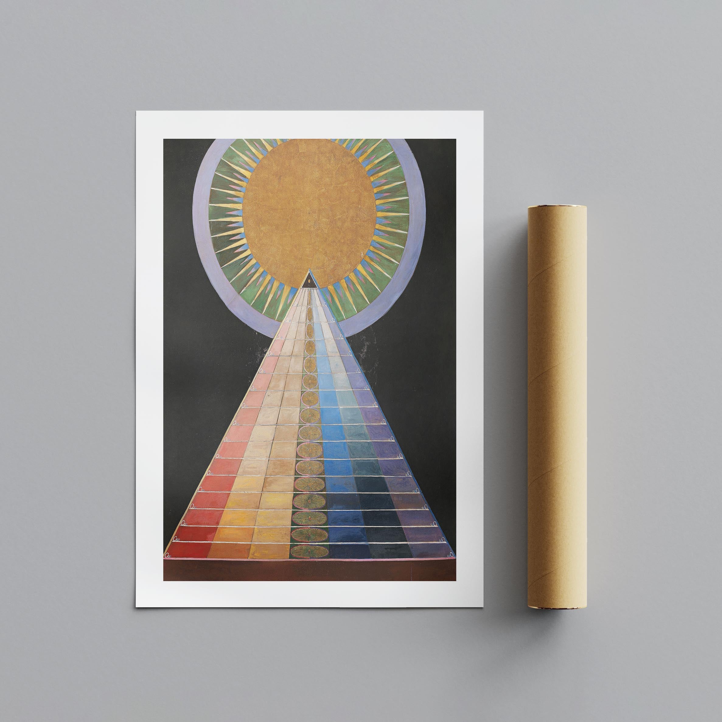 Altarpiece Abstract - Hilma af Klint - Rolled Poster Wall Art Print | House Prints