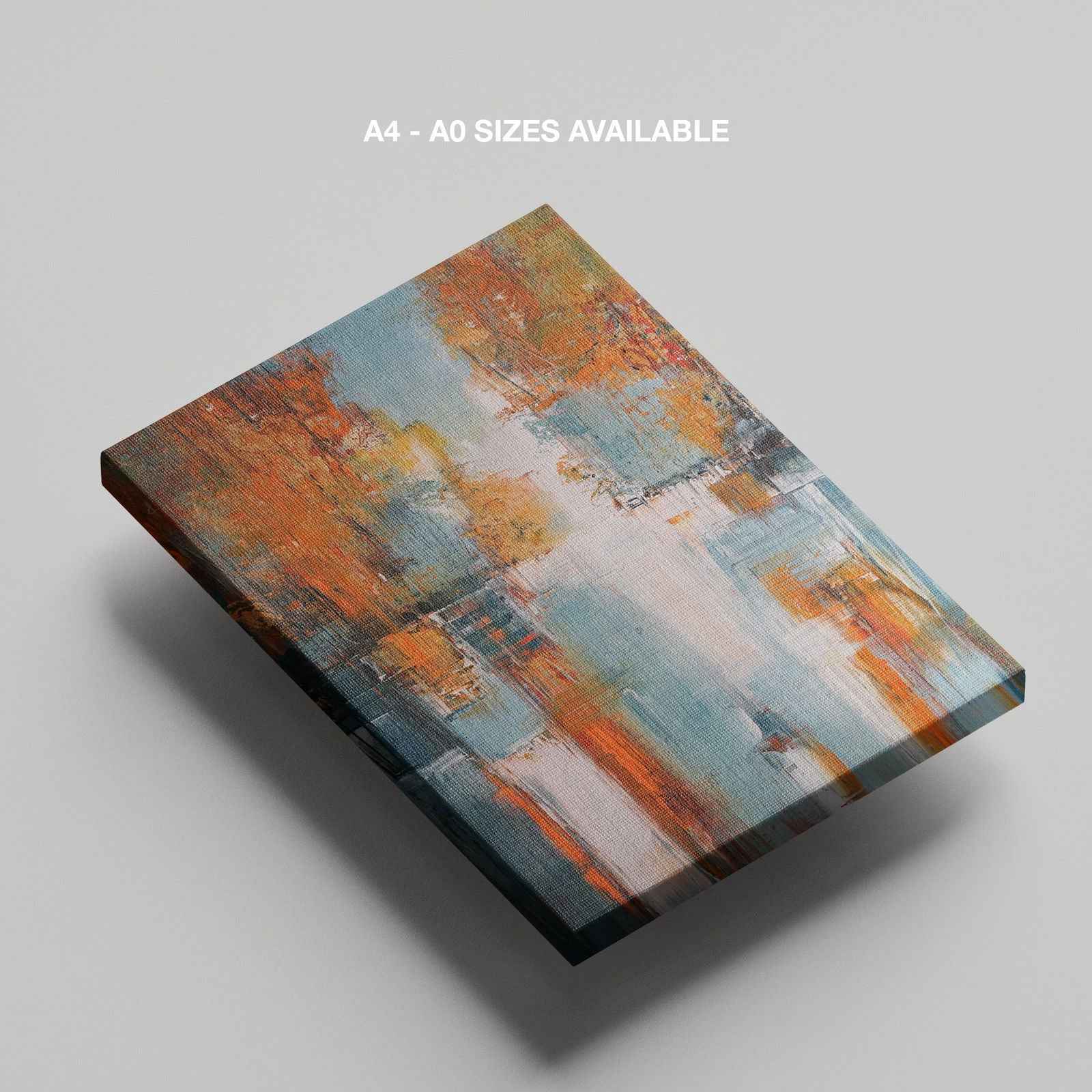 Autumn Abstract Colour Hues - Framed Canvas Wall Art Print | House Prints