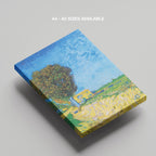 Avenue at Arles with Houses - Vincent van Gogh - Framed Canvas Wall Art Print | House Prints