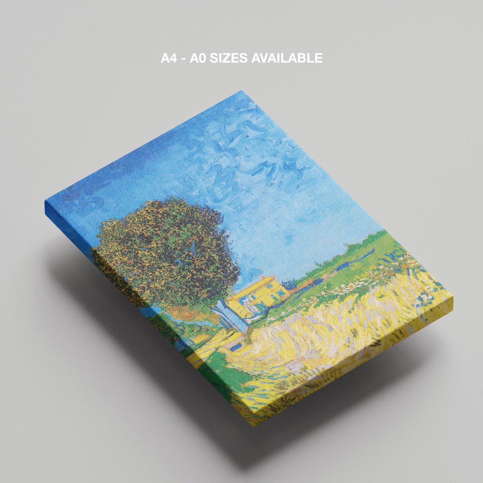 Avenue at Arles with Houses - Vincent van Gogh - Framed Canvas Wall Art Print - House Prints