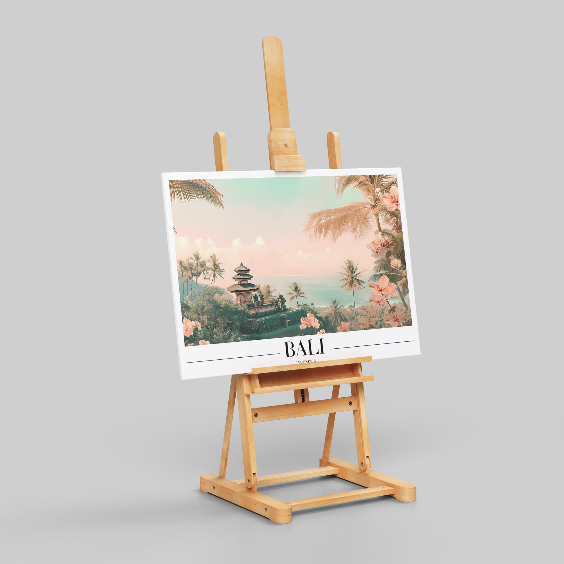 Tropical Bali Beach World Travel - Framed Canvas Wall Art Print - House Prints