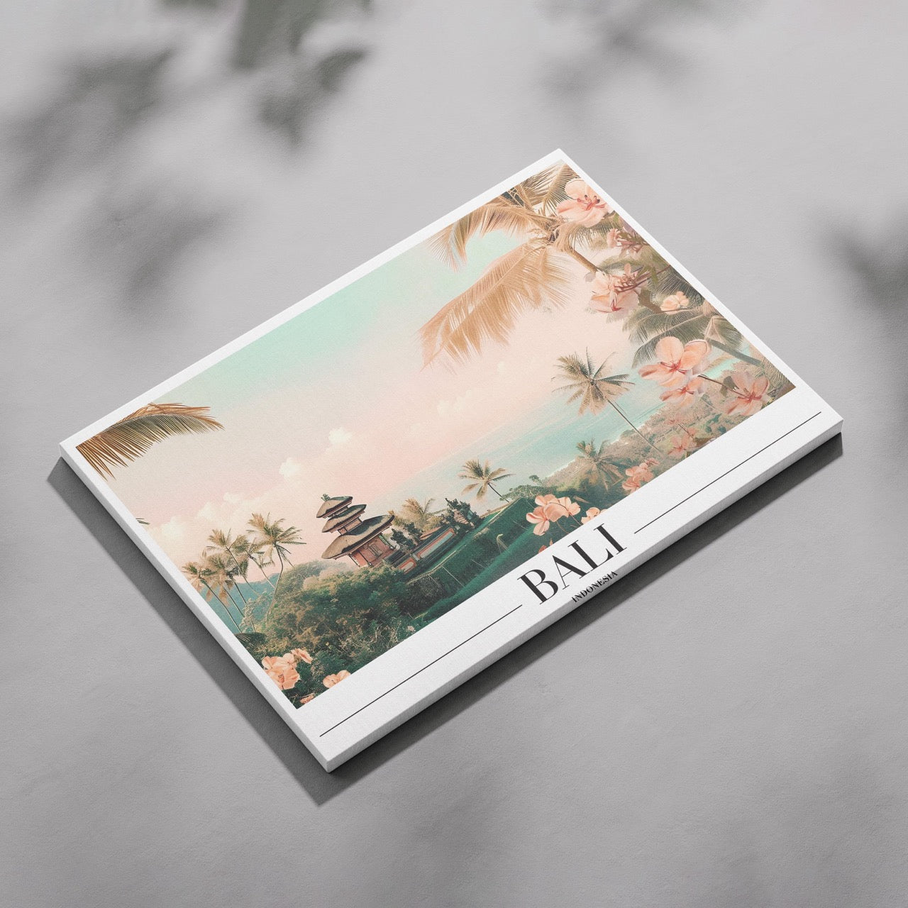 Tropical Bali Beach World Travel - Framed Canvas Wall Art Print - House Prints