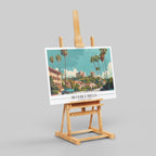 Glamorous Beverly Hills World City Travel - Framed Canvas Wall Art Print | House Prints