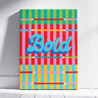 Bold Stripe Hype 1 - Seta Zakian - Framed Canvas Wall Art Print | House Prints