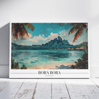 Bora Bora City World Travel - Framed Canvas Wall Art Print | House Prints