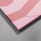 Baby Pink Modern Bold Text - Framed Canvas Wall Art Print | House Prints