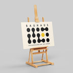 Bauhaus Ausstellung 1929 Abstract Dot Pattern - Framed Canvas Wall Art Print | House Prints