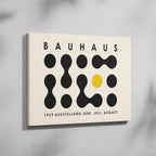 Bauhaus Ausstellung 1929 Abstract Dot Pattern - Framed Canvas Wall Art Print | House Prints
