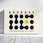 Bauhaus Ausstellung 1929 Abstract Dot Pattern - Framed Canvas Wall Art Print | House Prints