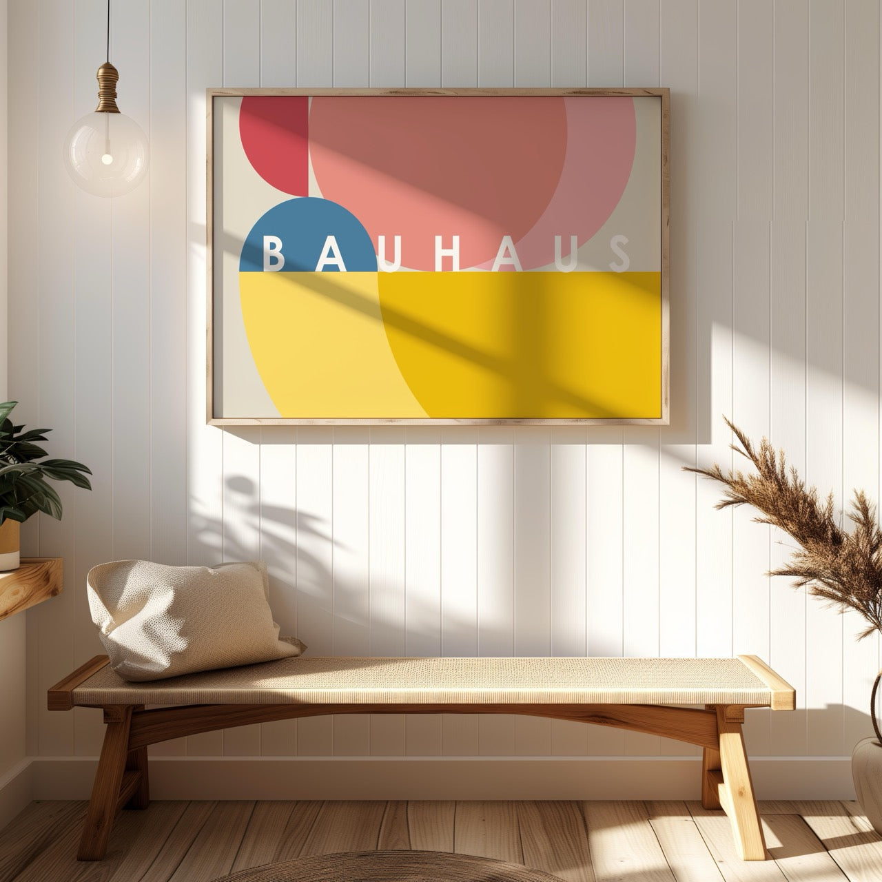 Colourful Abstract Bauhaus Geometric Shapes - Rolled Poster Wall Art Print | House Prints