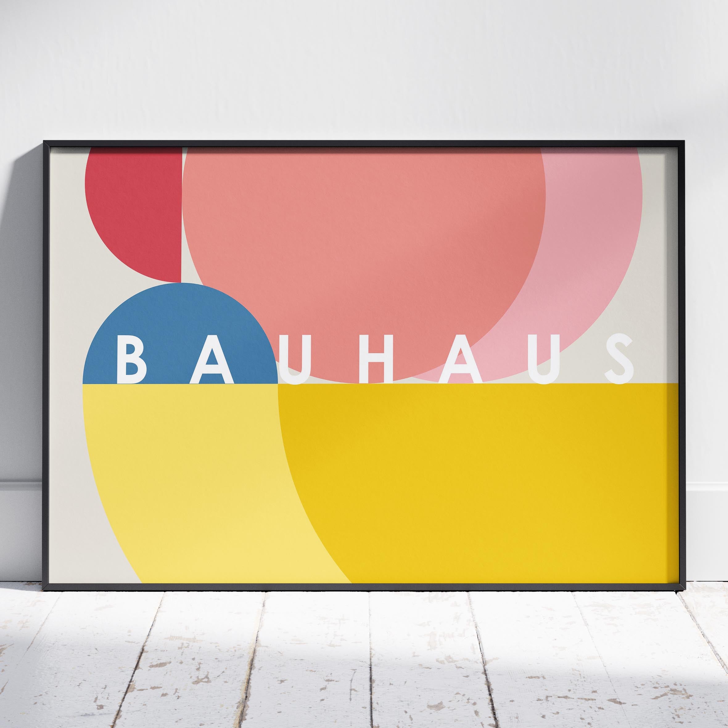 Colourful Abstract Bauhaus Geometric Shapes - Rolled Poster Wall Art Print | House Prints