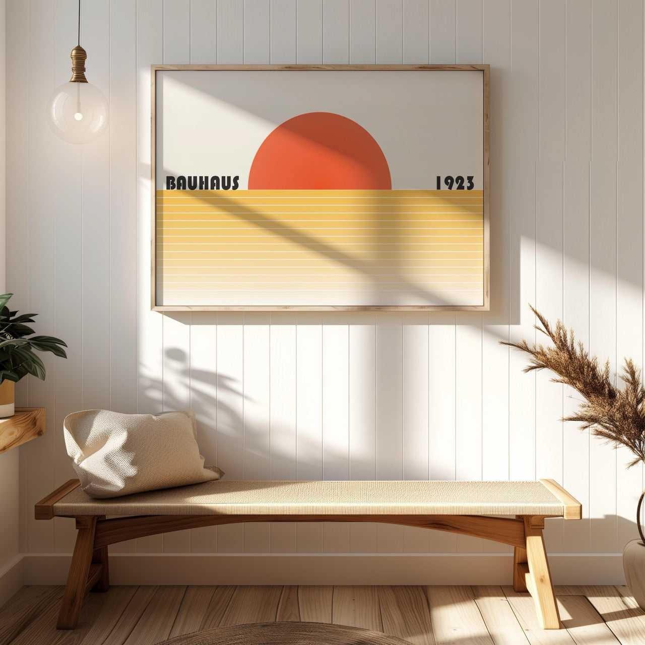 Minimalist Bauhaus 1923 Abstract Sunset - Rolled Poster Wall Art Print | House Prints