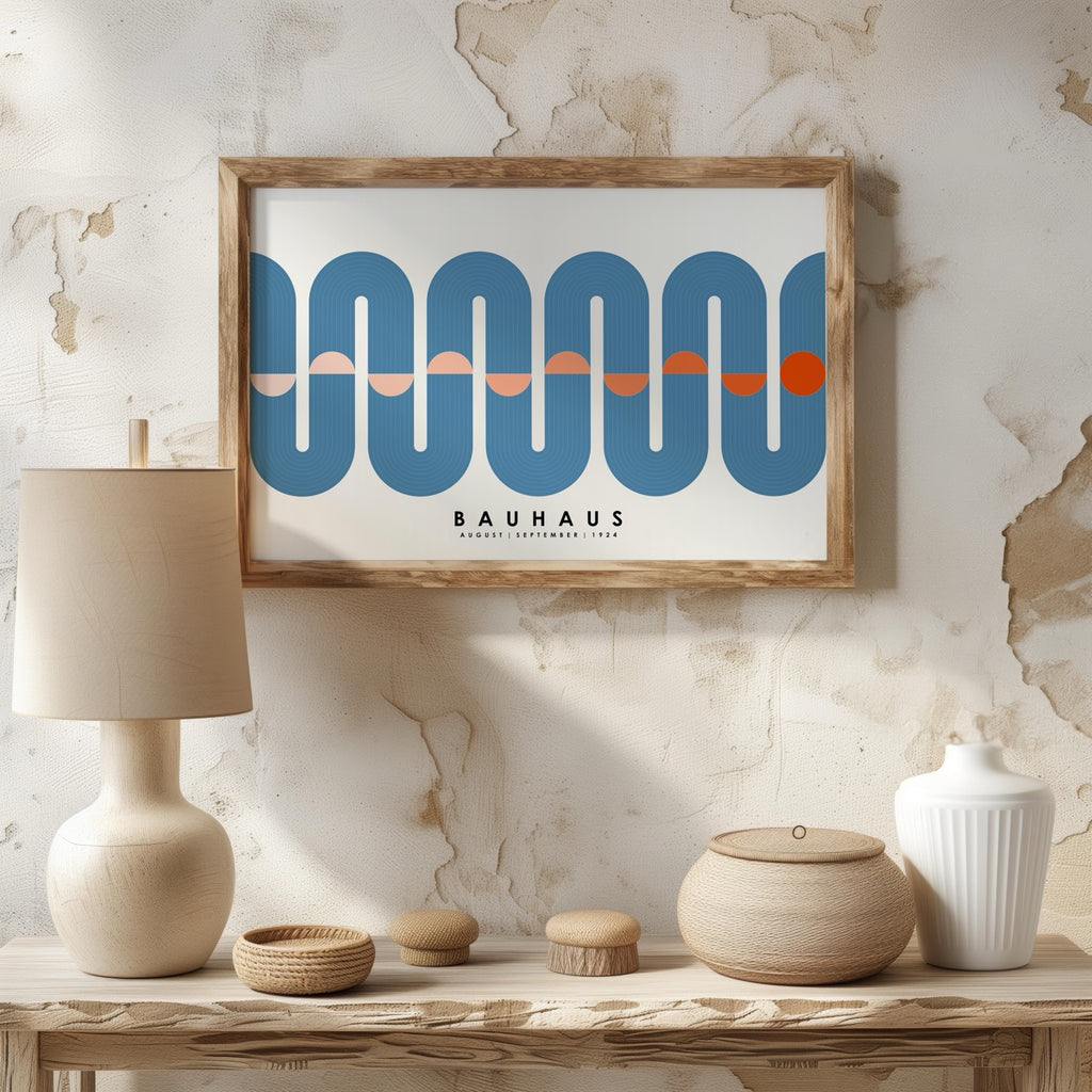 Blue Movement Bauhaus August September 1924 - Rolled Poster Wall Art Print | House Prints