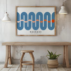 Blue Movement Bauhaus August September 1924 - Rolled Poster Wall Art Print | House Prints