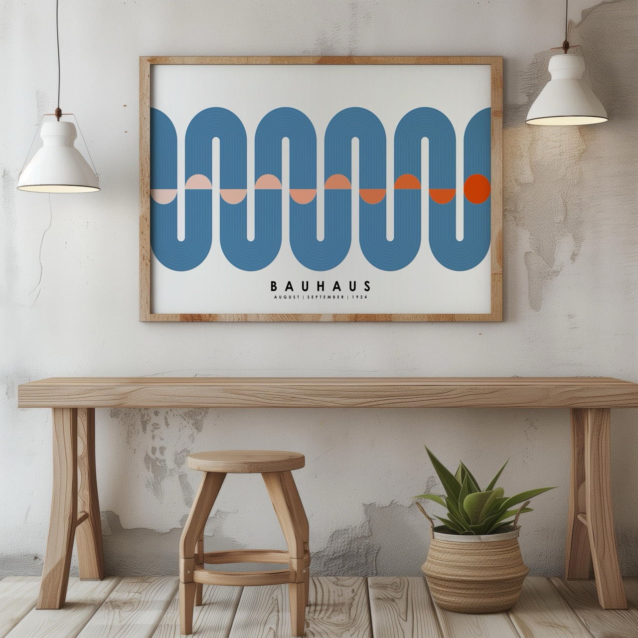 Blue Movement Bauhaus August September 1924 - Rolled Poster Wall Art Print | House Prints