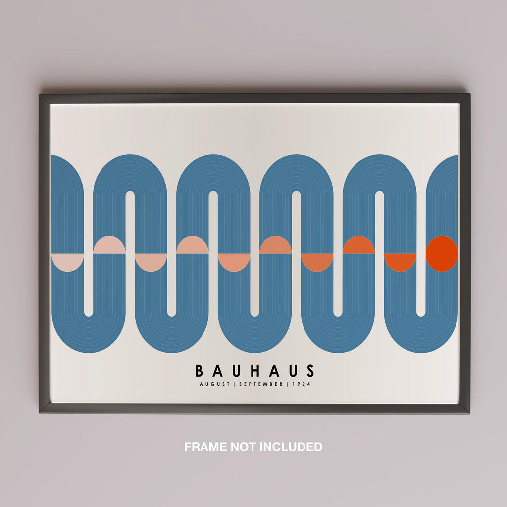 Blue Movement Bauhaus August September 1924 - Rolled Poster Wall Art Print | House Prints