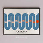 Blue Movement Bauhaus August September 1924 - Rolled Poster Wall Art Print | House Prints
