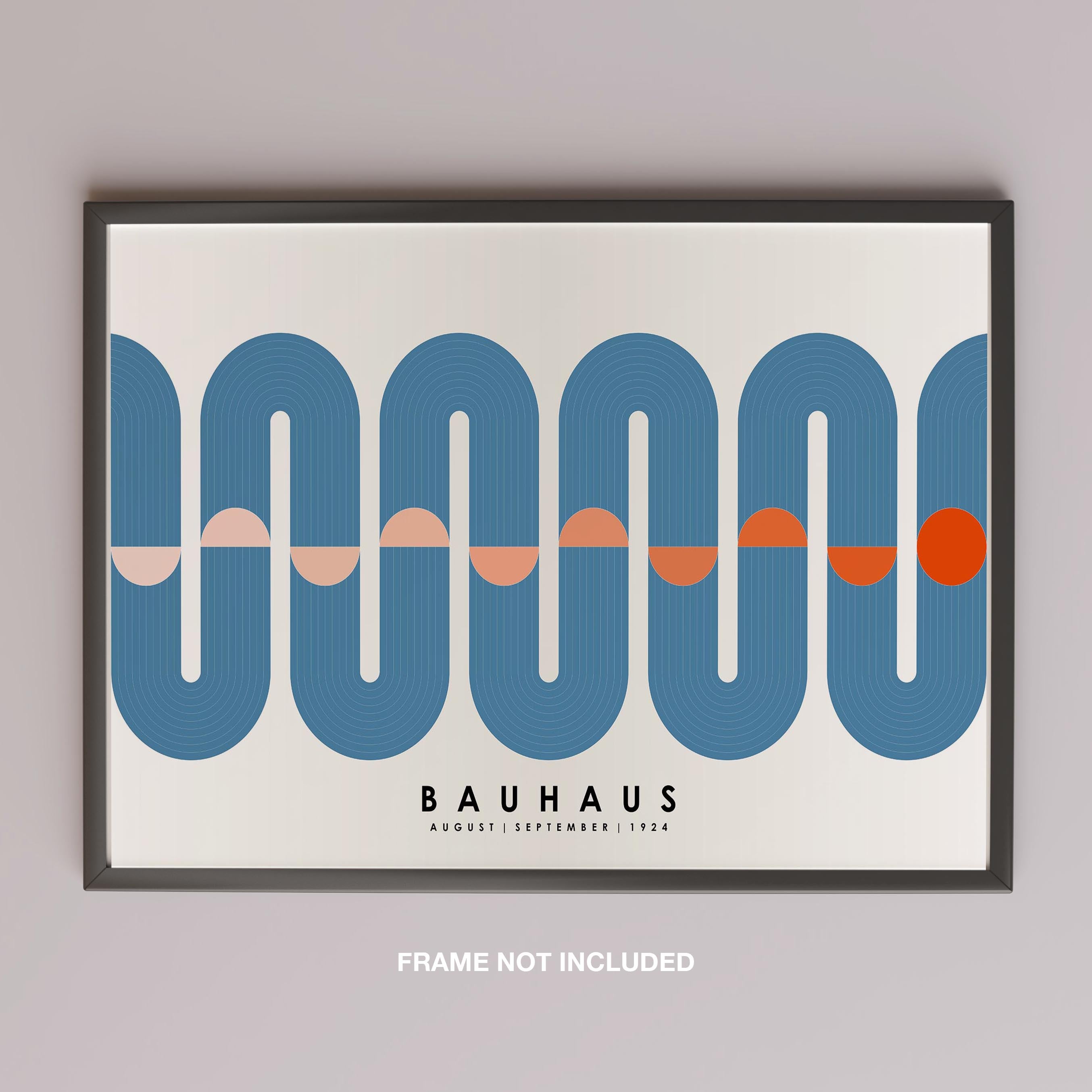 Blue Movement Bauhaus August September 1924 - Rolled Poster Wall Art Print | House Prints