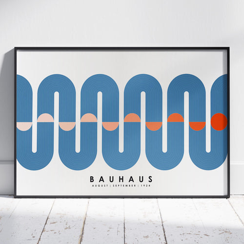 Blue Movement Bauhaus August September 1924 - Rolled Poster Wall Art Print | House Prints