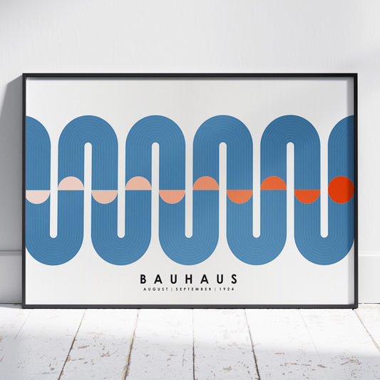 Blue Movement Bauhaus August September 1924 - Rolled Poster Wall Art Print - House Prints