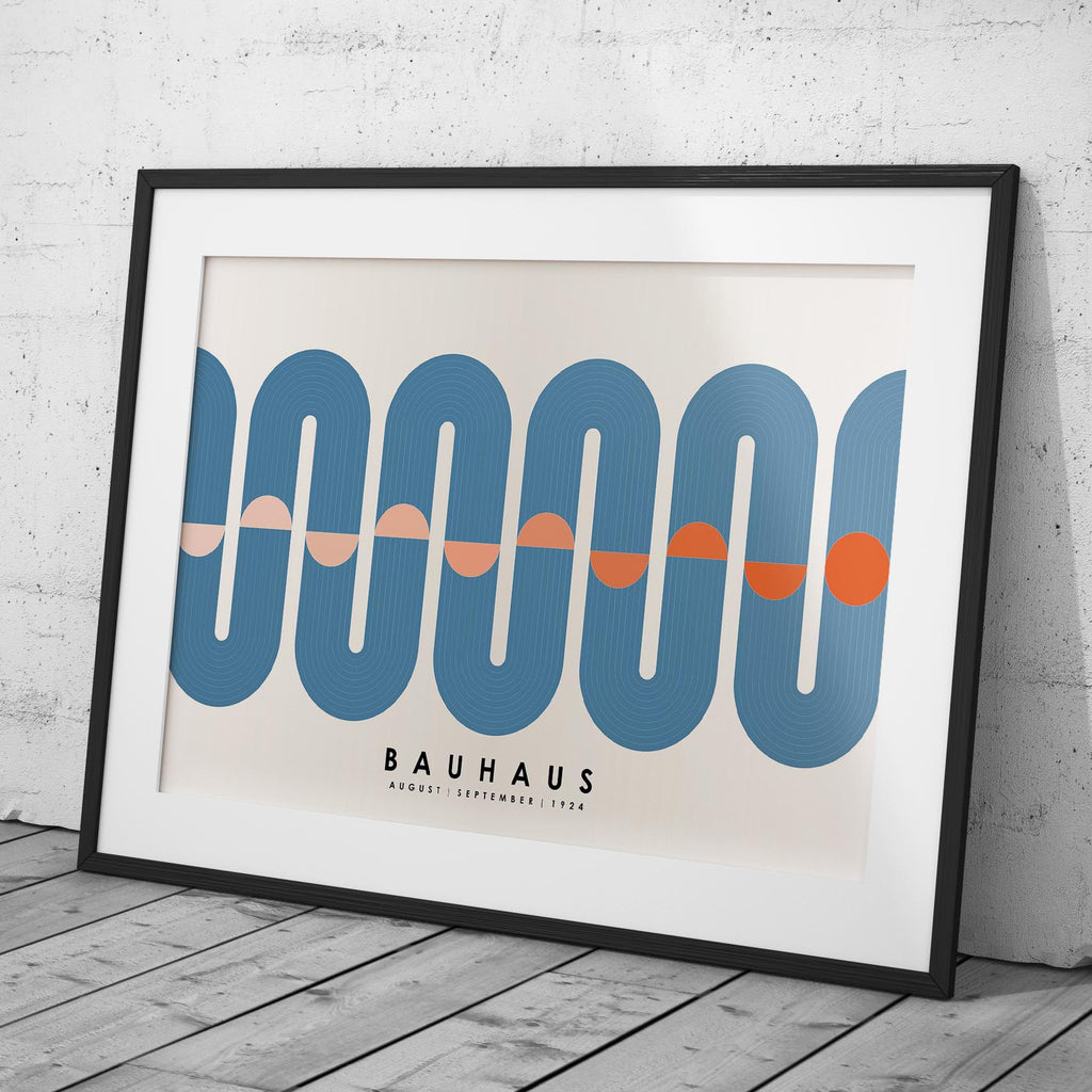 Blue Movement Bauhaus August September 1924 - Rolled Poster Wall Art Print | House Prints