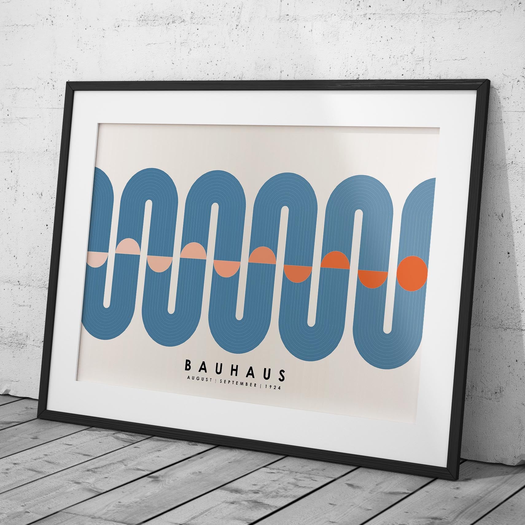 Blue Movement Bauhaus August September 1924 - Rolled Poster Wall Art Print | House Prints
