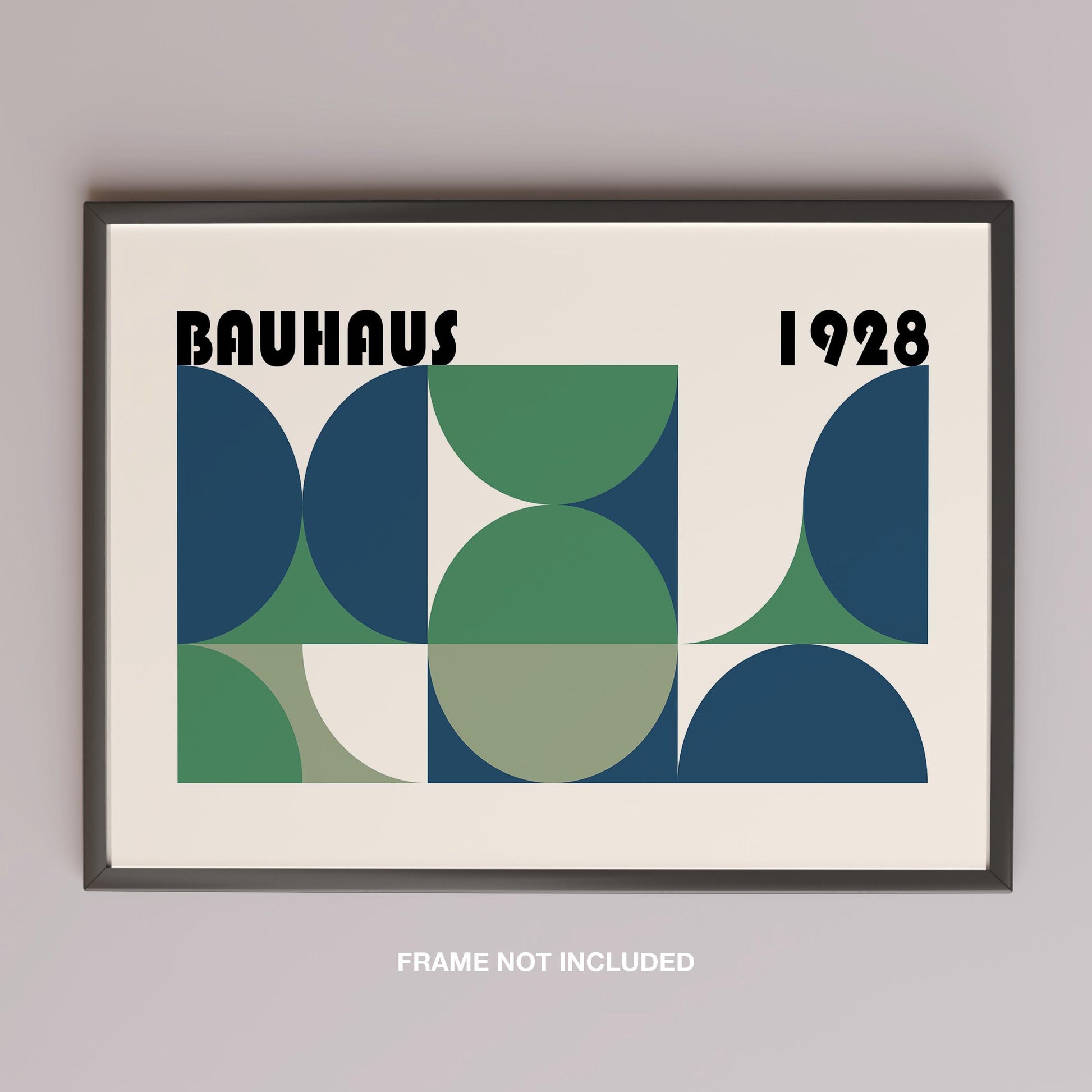 Abstract Bauhaus 1928 Geometric Shapes - Rolled Poster Wall Art Print - House Prints