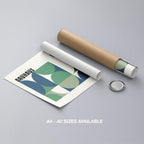 Abstract Bauhaus 1928 Geometric Shapes - Rolled Poster Wall Art Print | House Prints