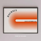 Abstract Orange 1921 Bauhaus Circle Hues - Rolled Poster Wall Art Print | House Prints