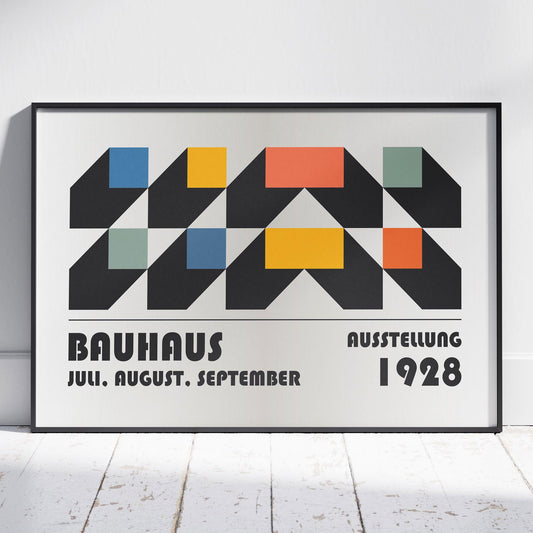 Bauhaus Ausstellung 1928 Abstract Geometry - Rolled Poster Wall Art Print - House Prints