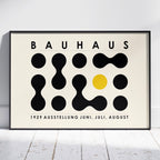 Bauhaus Ausstellung 1929 Abstract Dot Pattern - Rolled Poster Wall Art Print | House Prints